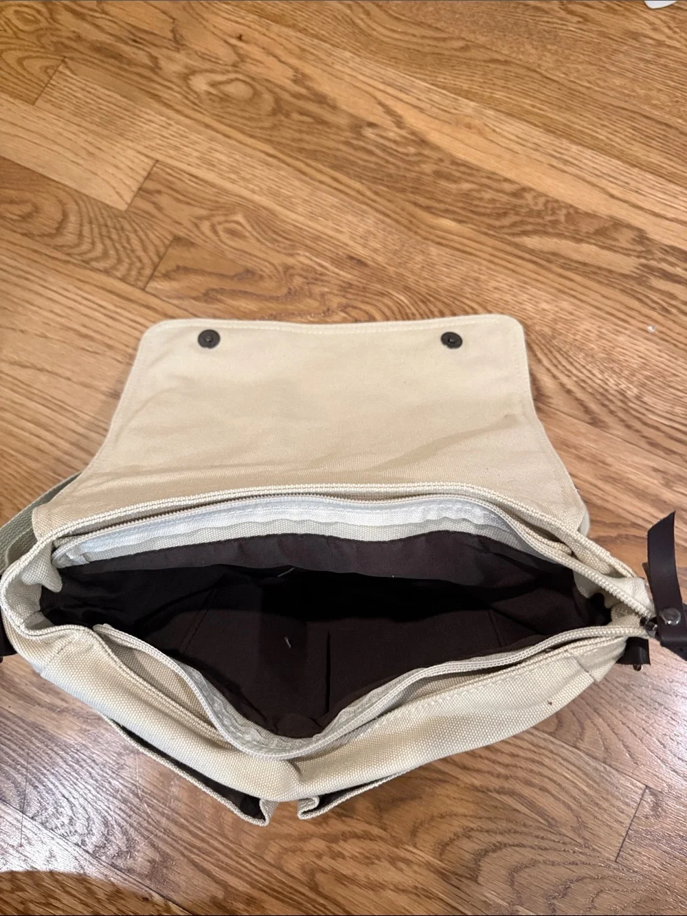 My Neighbor Totoro Beige & Green Canvas Messenger Bag